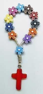 Mini denario flores color