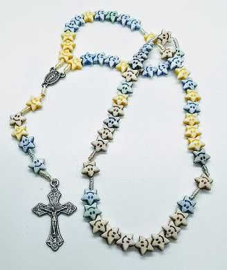 Rosario infantil estrellas sonrientes