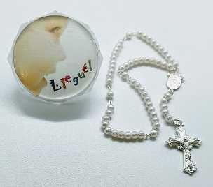 Rosario Bautizo Cajita Carita de Bebe