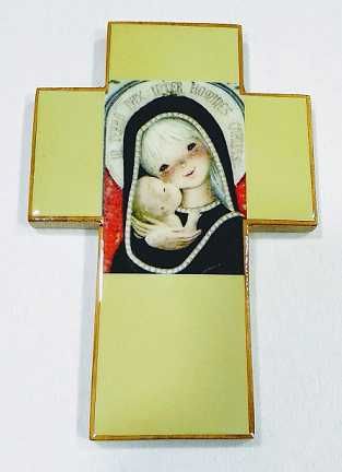 Cruz juvenil Virgen con Niño