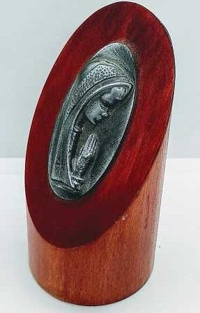 Icono Ovalado Virgen rezando