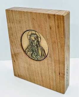 Icono Madera Sagrado Corazon