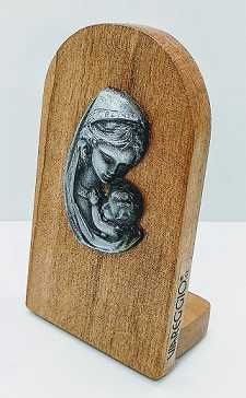 Icono Virgen con nino 9x6cm