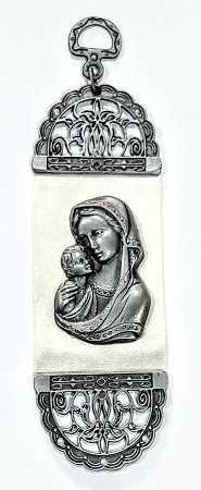 Colgante Metálico Cruces Virgen con Niño