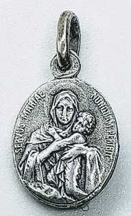 Medalla de plata - Virgen de Schoenstatt (Mater) 14 mm.