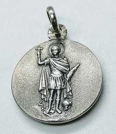 Medalla de plata - San Expedito - 18 mm.