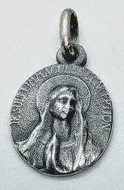 Medalla de plata - Inmaculada Concepcion - 14 mm.