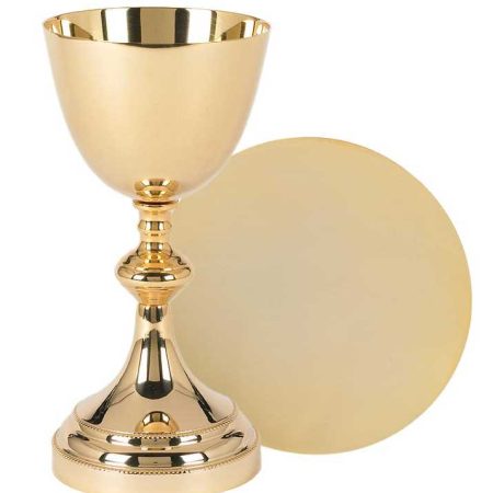 Caliz copon enchapado en oro