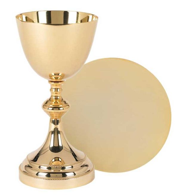Caliz copon enchapado en oro