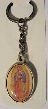 Llavero Virgen de Guadalupe (resina)