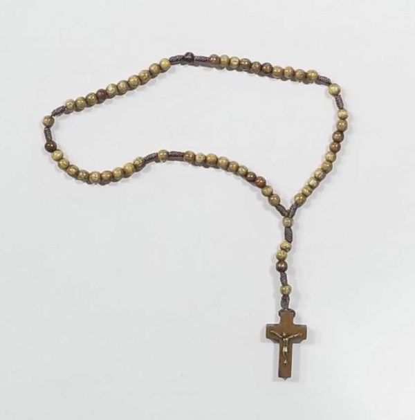 Rosario madera cafe natural