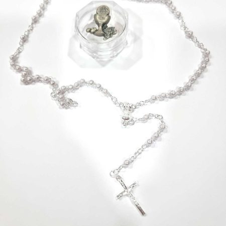 Rosario Comunion perlitas y copón