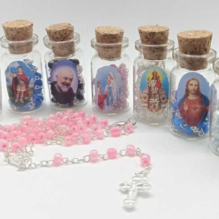 Rosario mostacillas en botella