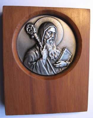 Icono madera Rauli San Benito dos caras