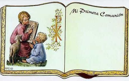 Tarjeta Primera Comunion